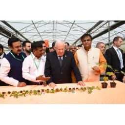 Israel, president, vegetable centre, toor, israel president toor, karnal