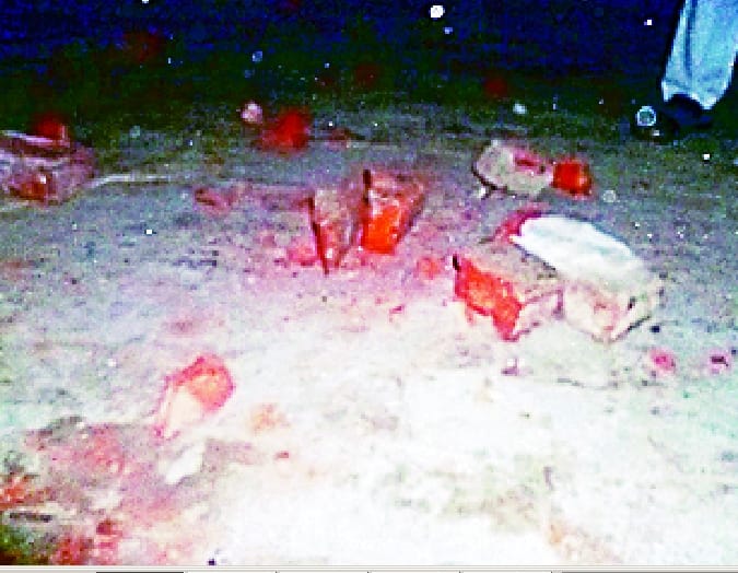 Dalits and Muslims threw stones, injuring 12
