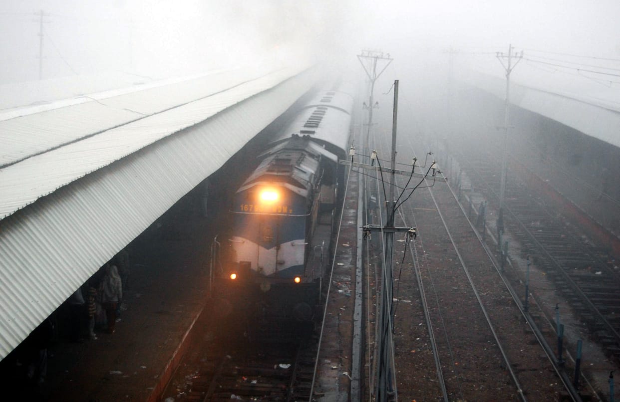 train services hammering in jammu due to fog many trains late by schedule