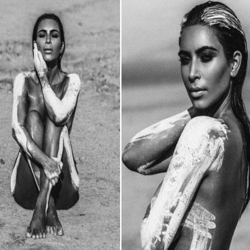 kim kardashian share her desert photoshoot