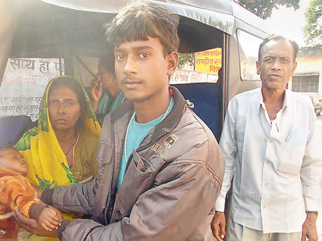 Grandmother and father were home with Urmi