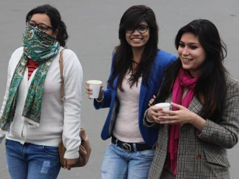 temperature falls down in lucknow in month of november