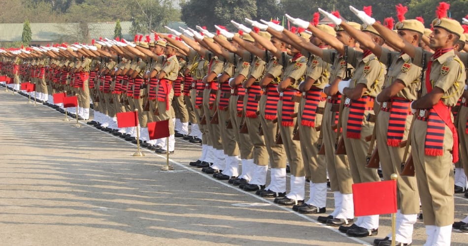 Rajasthan police jawans took oath at the ceremony in ITBP