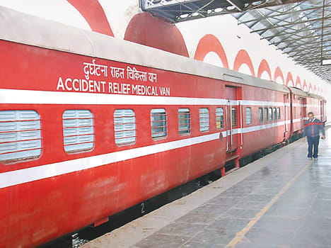 alert in city after train accident