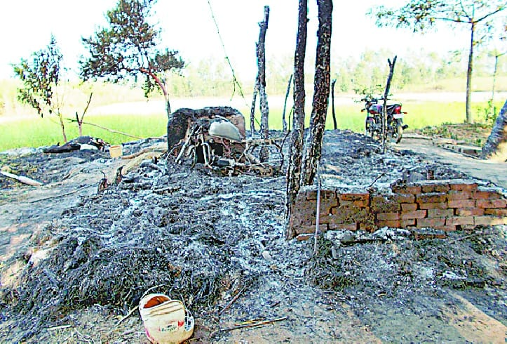 Man burned alive in fires in Bdhapur