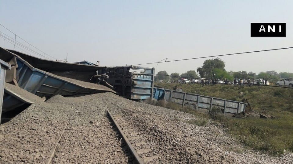 Coaches of a goods train derailed in Chhattisgarh