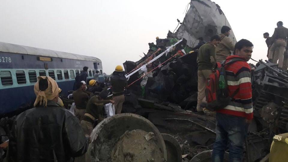 patna indore express crashed in kanpur 