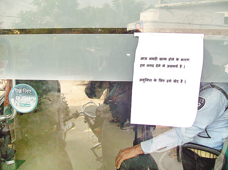 Senior citizens could not even cash, many returned
