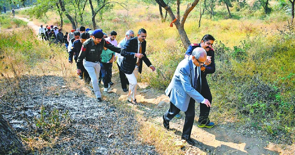 punjab haryana highcourt judges visit to see sukhna lake chandigarh and give instructions
