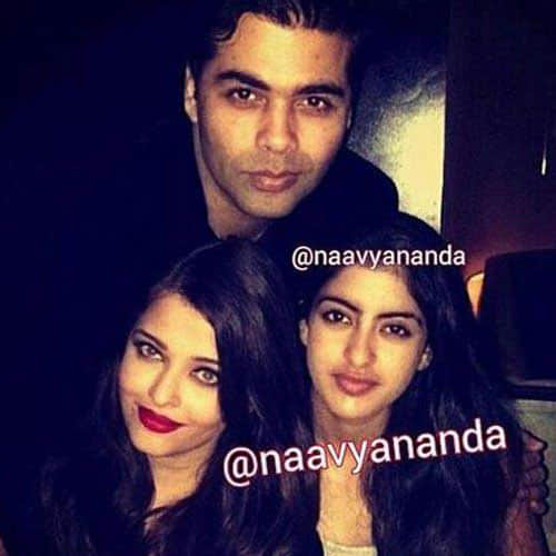 navya shares a photo with aishwarya rai