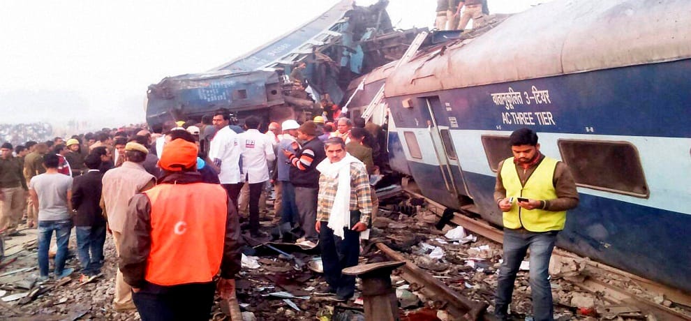 indore-patna express derail, 100 killed, more than 150 injured