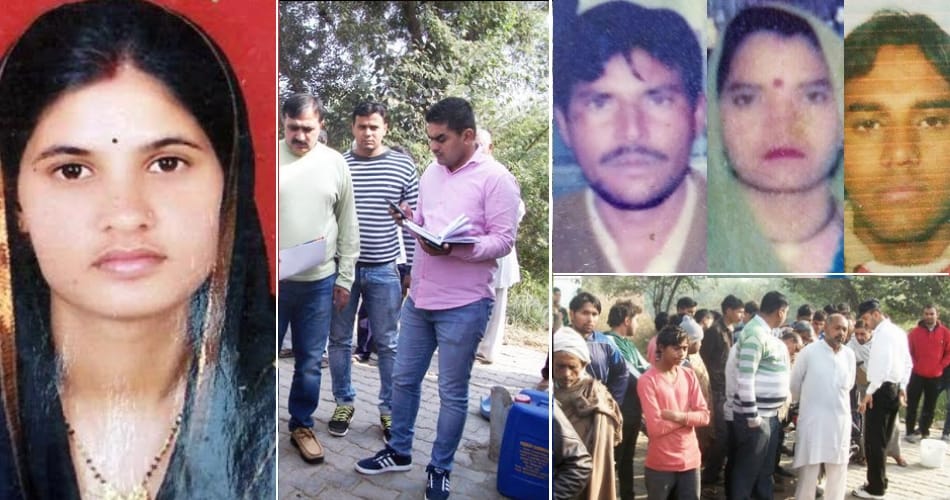 injured lady statement on tripple murder in sonipat firing, first time see her child