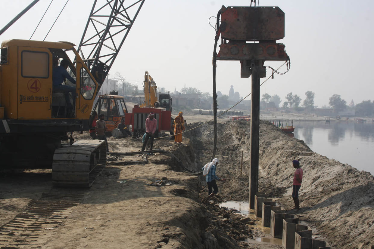 Work along the river running speed