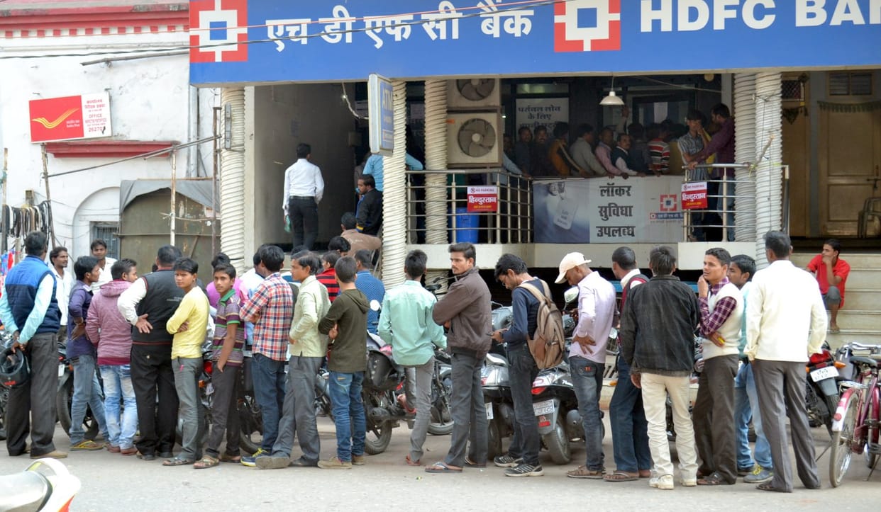 Not so much cash in the bank somewhere long line