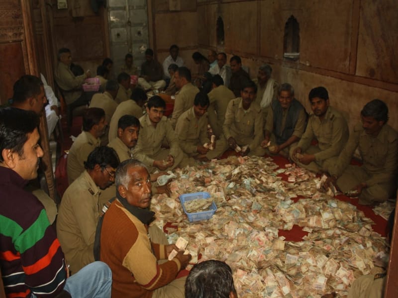 17 lakh found from bankebihari temple locker