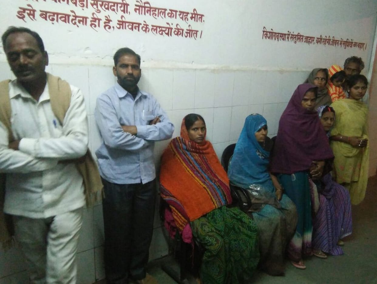 Crowded public hospitals