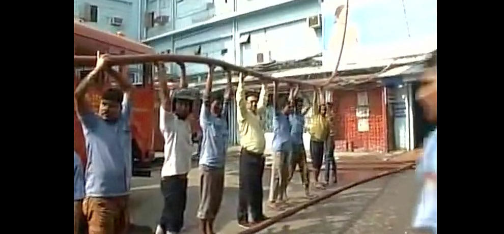 Fire in SSKM hospital Kolkata