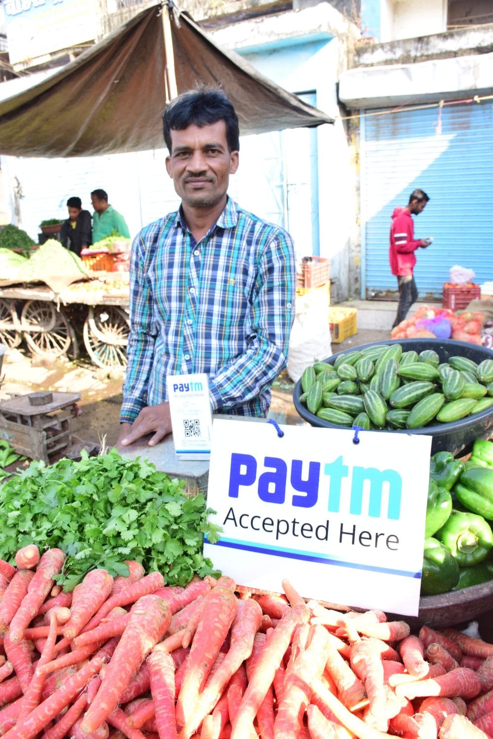 vegetable seller use paytm in haldwani