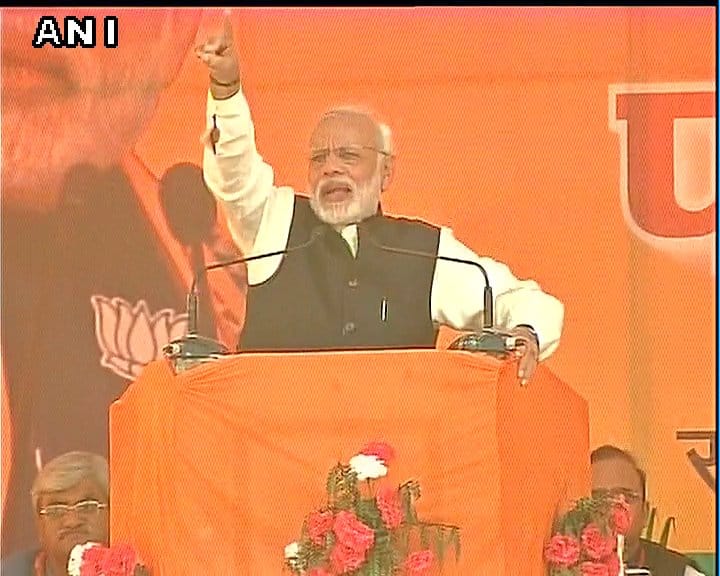  Big rally by prime minister modi in Lucknow.