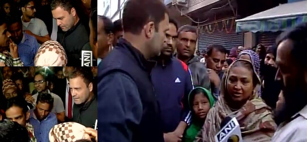 Rahul Gandhi meets people outside ATM in Delhi, ask them about problems due to demonetization
