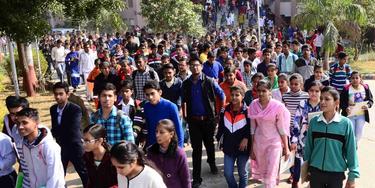 student, atul maheswari scholarship exam, exam, scholarship, amar ujala, haryana, rohtak