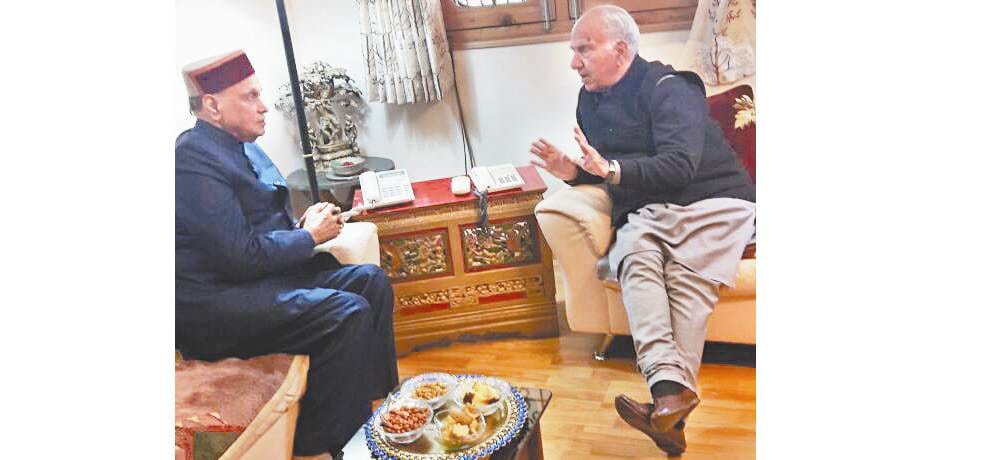prem kumar dhumal meets shanta kumar