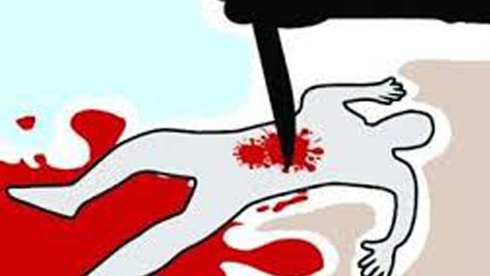 brutal murder of old husband wife and young son in orai