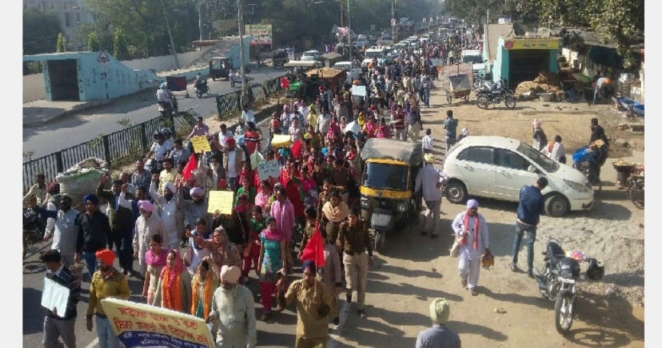 किसान यूनियन की अलख जगाओ यात्रा