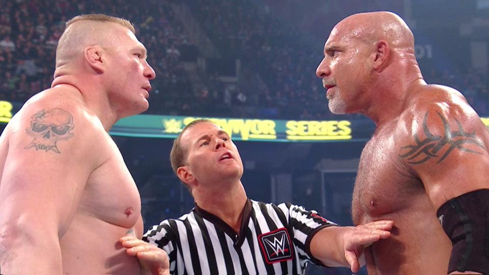 brock lesnar vs goldberg 2016 wwe survivor series