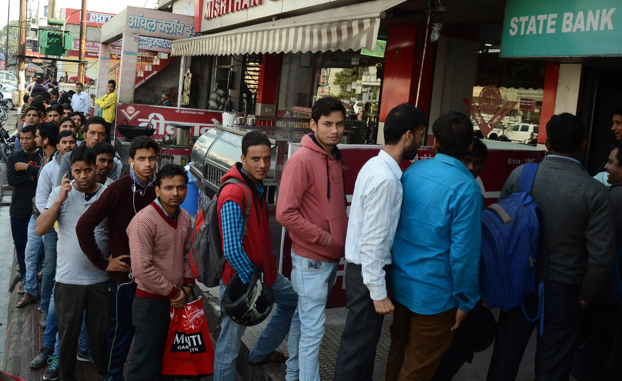 Cash in banks reached, people who were Rs
