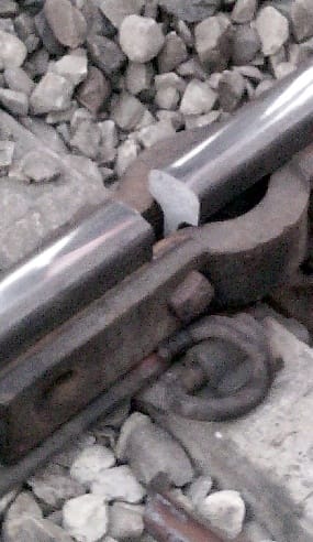 Several trains went through the broken track