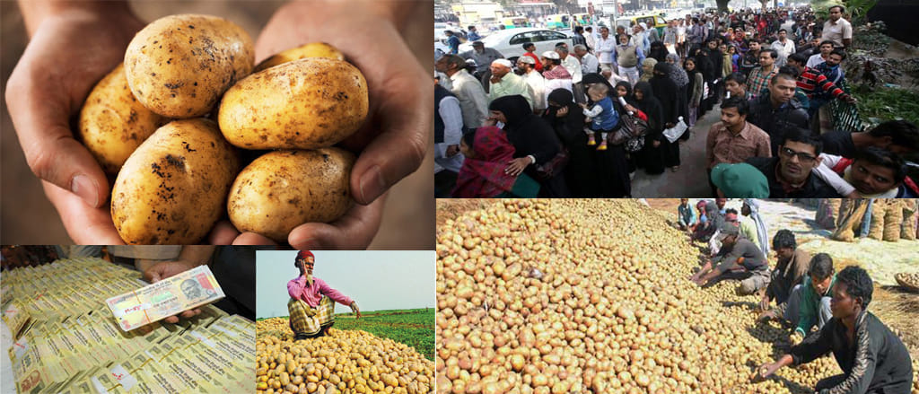 potato farmer flat due to note ban 