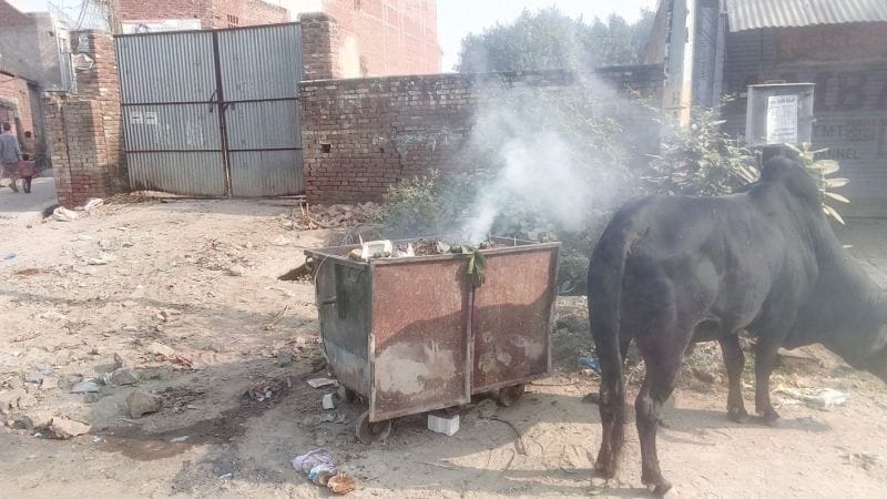 Disposal of waste not, people are burned