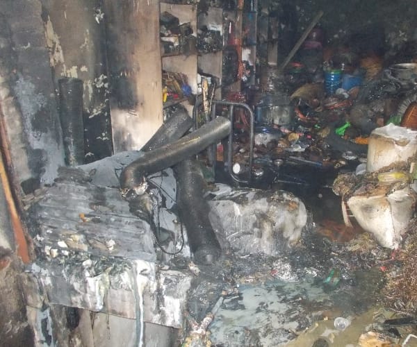 Fire in a shop in BKT in Lucknow.