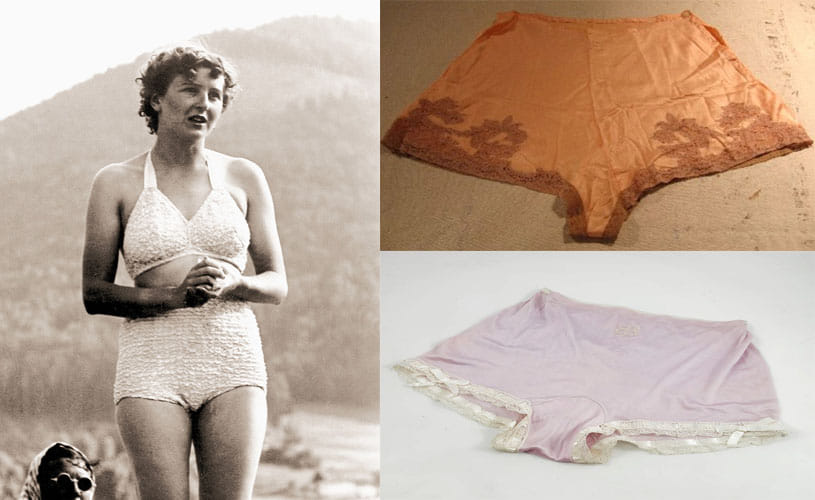 Silk knickers worn by Adolf Hitler’s lover Eva Braun 
