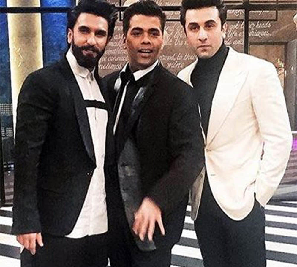 ranbeer kapoor and ranveer singh vulgur dance at kaoffe with karan