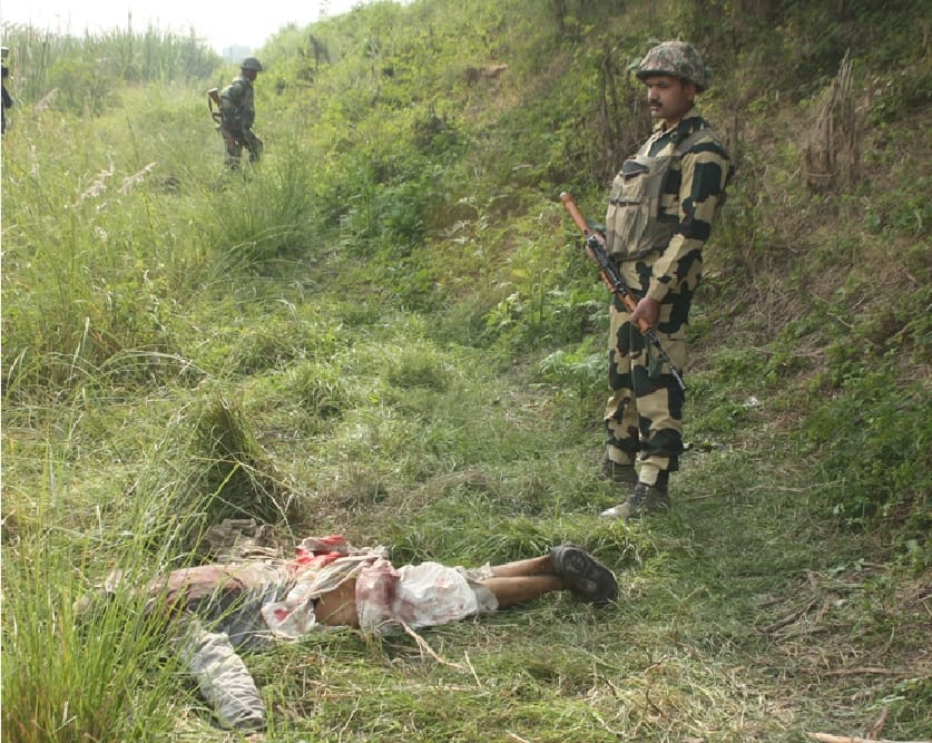 pakistani intruder killed in rspura sector