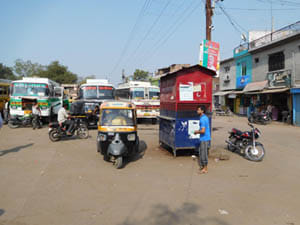 traffic booth became shopiece