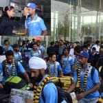 Indian hockey team reaches lucknow.