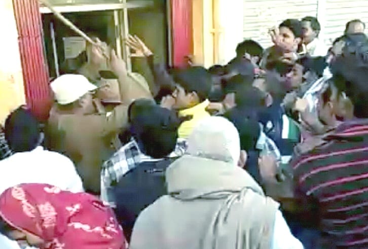 People rushed to the bank to withdraw Rs baton
