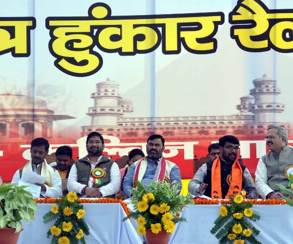 abvp rally in lucknow.
