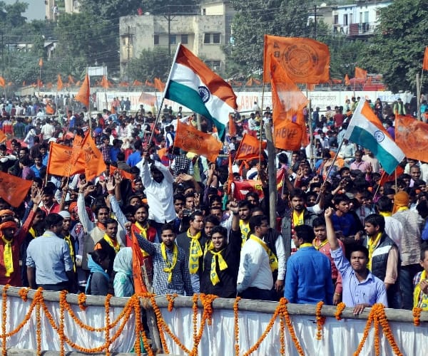 abvp rally in lucknow.