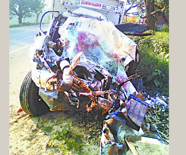 man died in accident in sitapur
