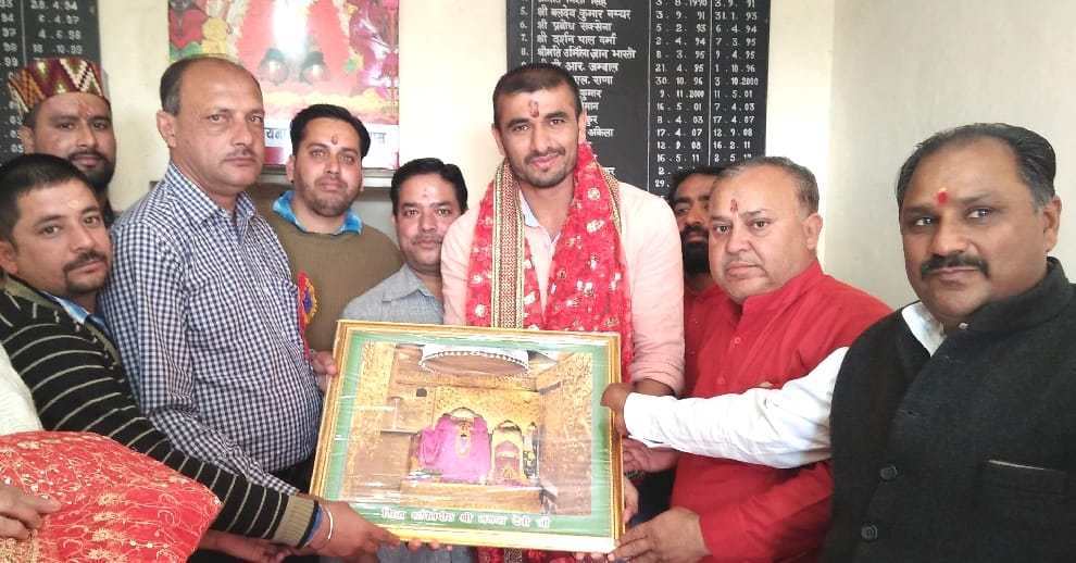 Ajay Thakur at Naina Devi Temple, Himachal.