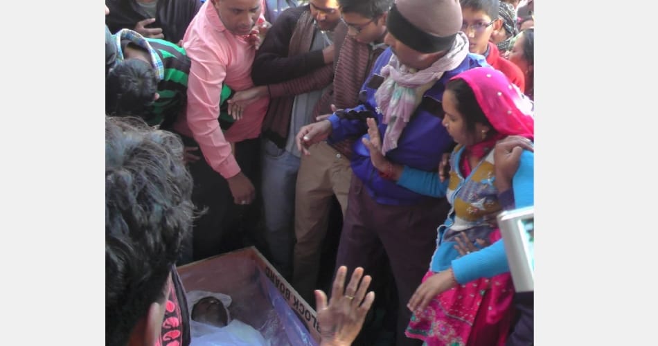 Funeral of martyr rai singh at sampla haryana