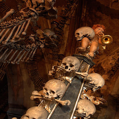Bone Church made up of over 70 thousand skeletons 