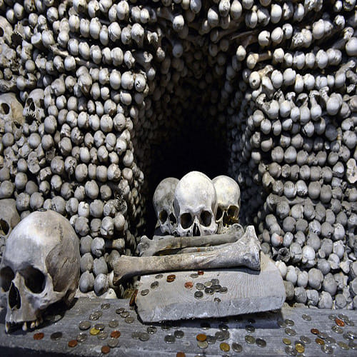 Bone Church made up of over 70 thousand skeletons 