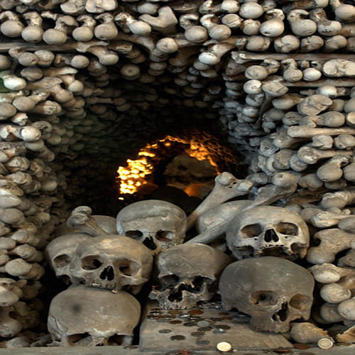 Bone Church made up of over 70 thousand skeletons 