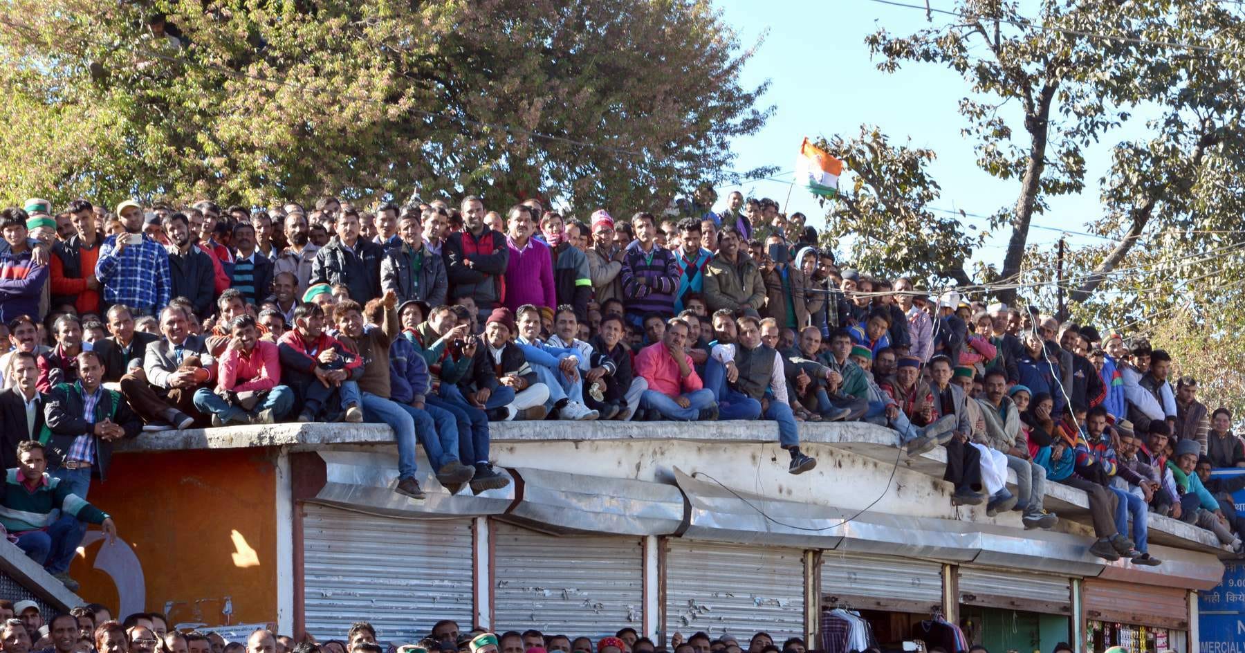 huge crowd in uttarakhand cm rally.
