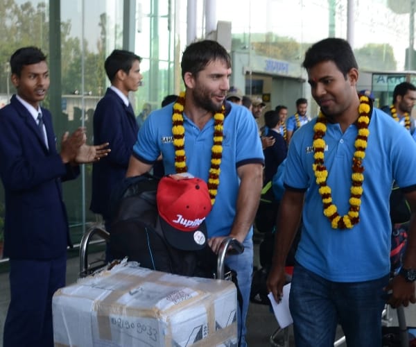 Indian hockey team reaches lucknow.